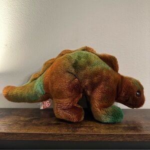 Ty Beanie‎ Baby Steg Year 2000 Green and Brown Dinosaur 15” Long